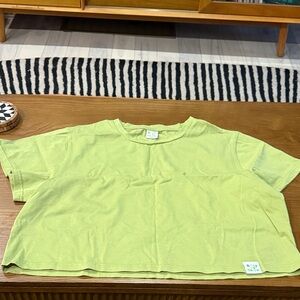 Shiny By Nature Lime Green Crop Top